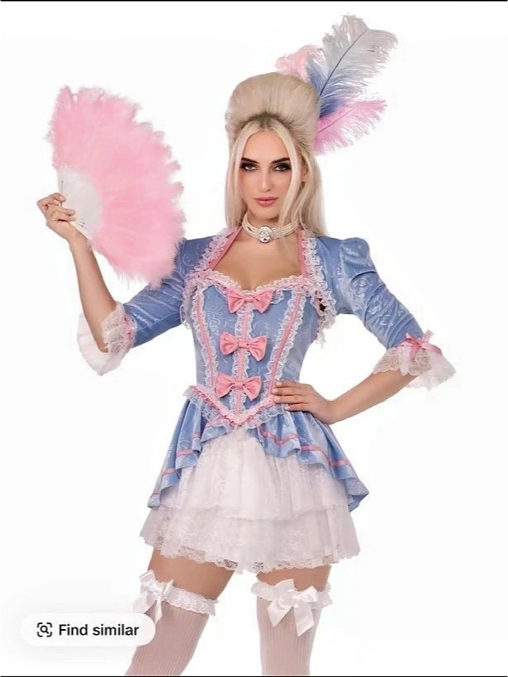 Leg Avenue Marie Antoinette Costume Blue & Pink